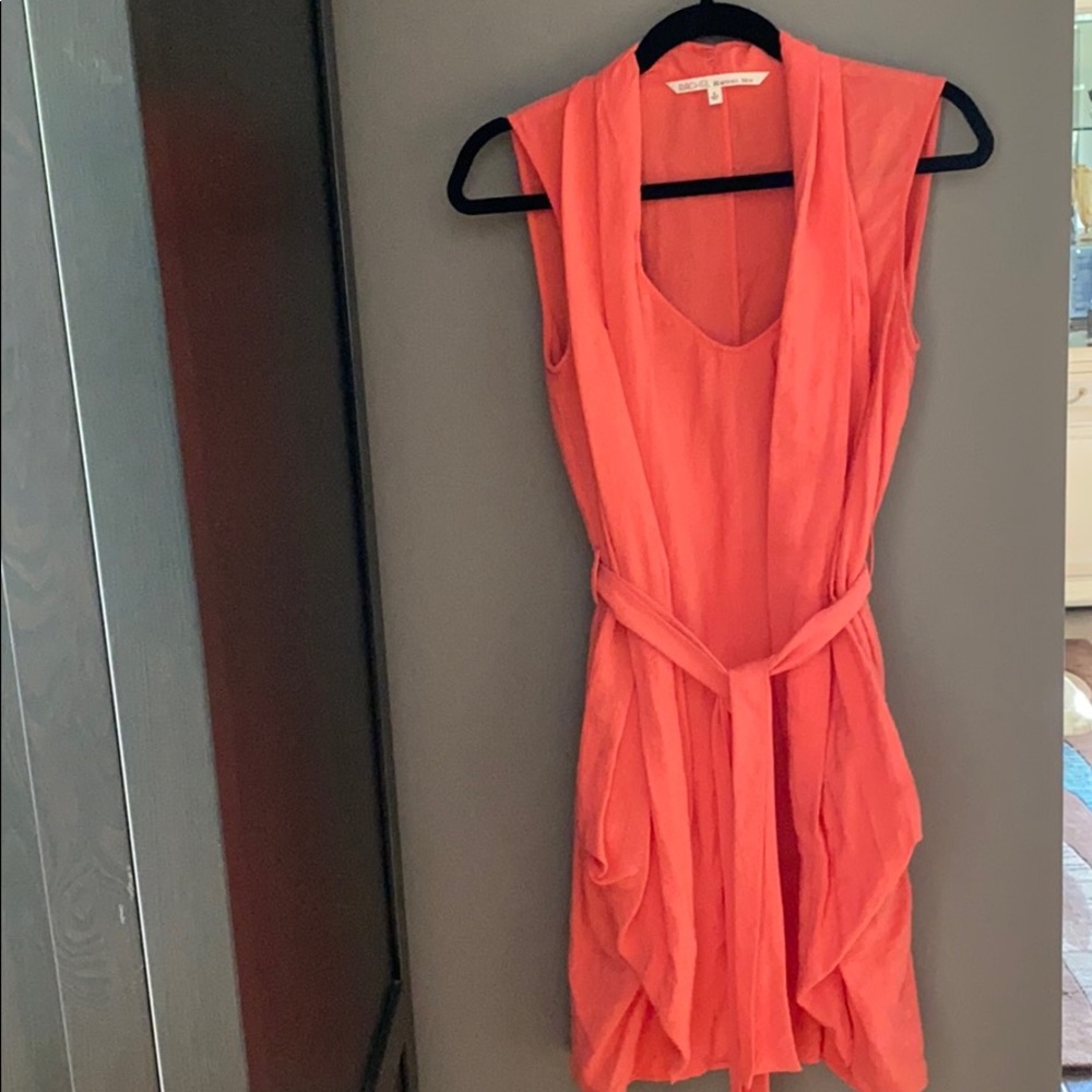Peach colored dress